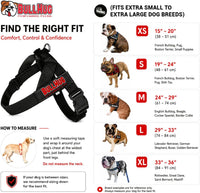 Adjustable Dog Harness, No Pull, No Choke, for English Bulldogs - CAUTION / Medium - (Neck: 17" - 20" Chest: 25" - 30") - image 3