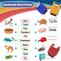 Handwriting Lines Stamp Roller Self-Inking Line Rolling Stamps - Yellow+blue - image 4