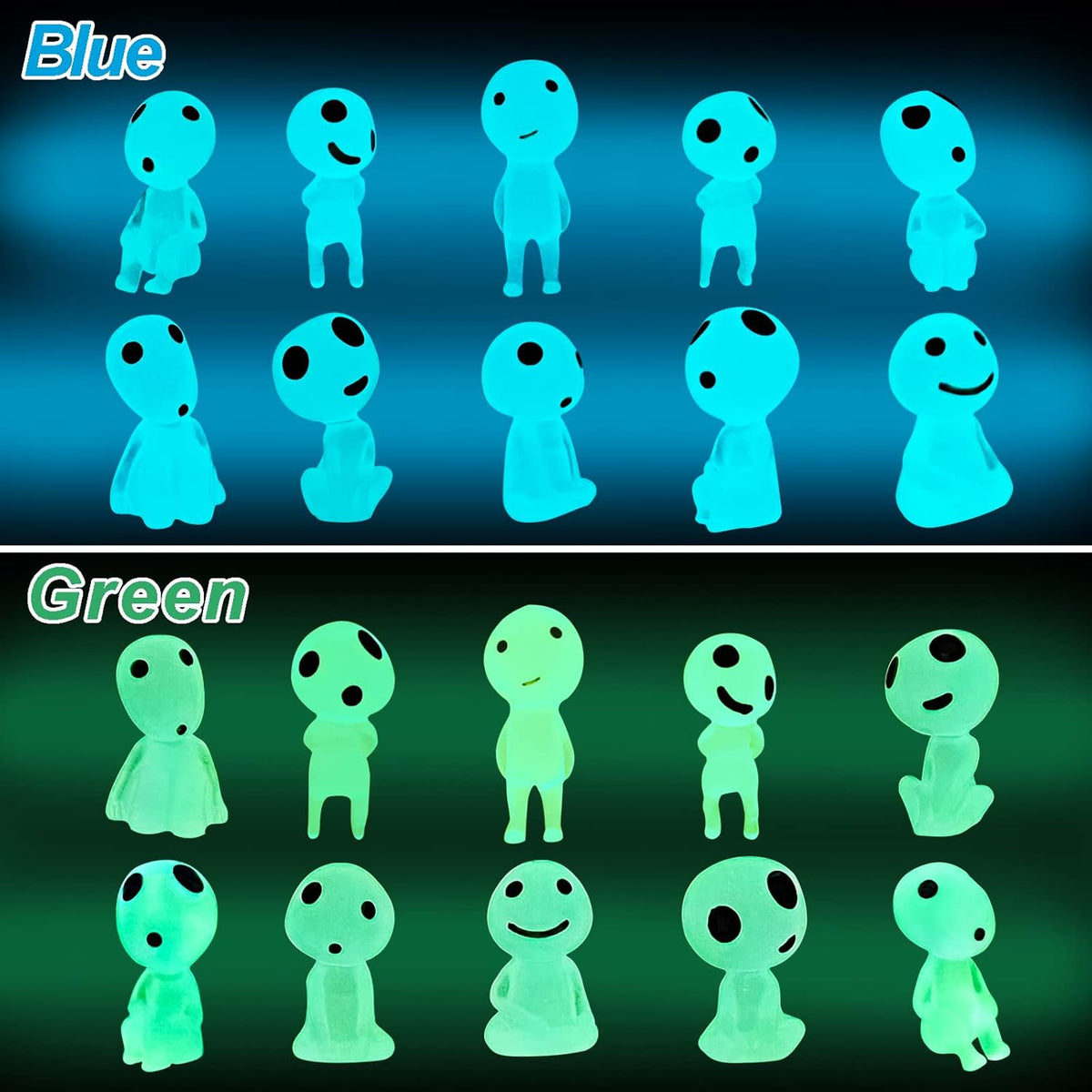 CCINEE 20Pcs Glow in Dark Tree Elves Fairy Luminous Ghost Micro - Regular - image 4