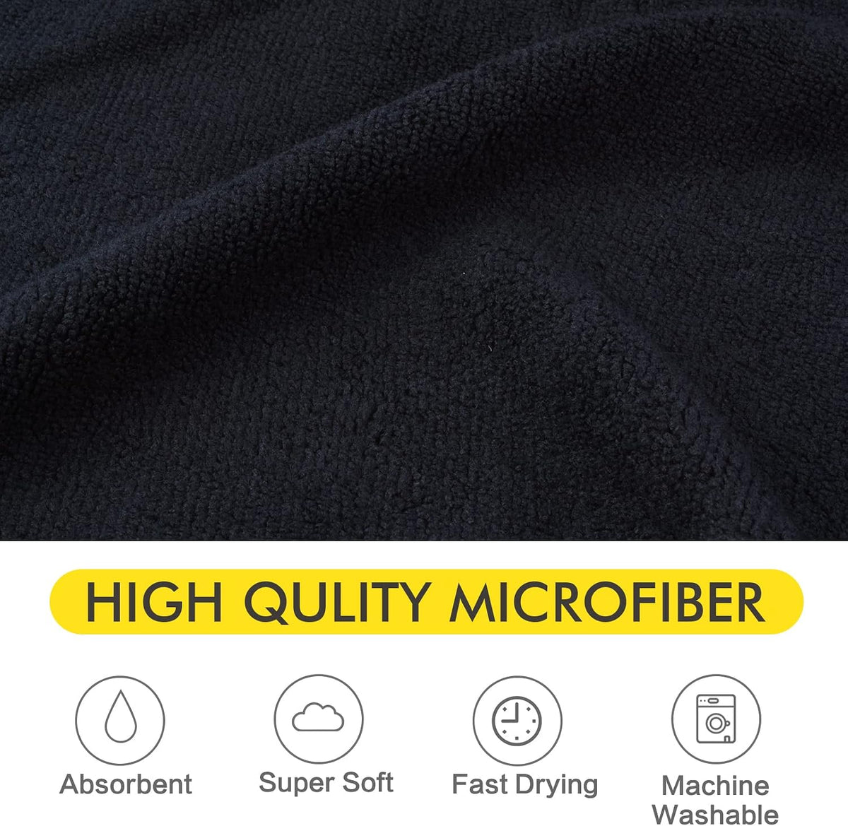 KinHwa Dog Towels for Drying Dogs - 30inchx50inch / Black - image 3