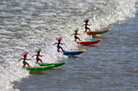 Surfer Dudes Classics Wave Powered Mini-Surfer and Surfboard Toy - Hanalei Harry - image 3