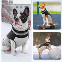 Dog Winter Jacket Cozy Reflective Waterproof Windproof Warm Pet - XXX-Large / Black - image 4