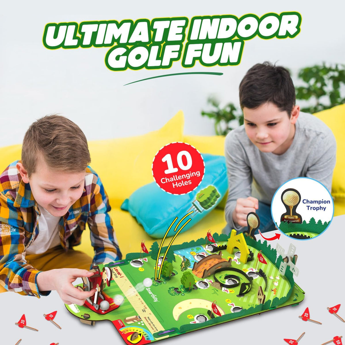 Smartivity DIY Mini Golf STEM Kit for Kids 6-12 Years – Fun for Kids & Family - Mini Golf - image 3