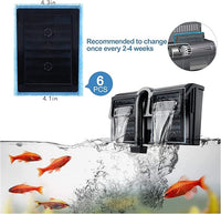 MEWTOGO 10-20 Gallon Aquarium Filter Replacement for EZ-Change #2, Aquarium Filter Cartridge Fit for AquaTech 10 to 20 Power Filters for Fish Tank(6 Pcs)