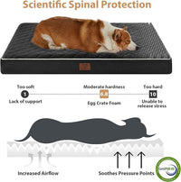 WNPETHOME Orthopedic XXL Dog Beds Large Sized Dog, Waterproof Extra Large Dogs Bed with Removable Washable Cover, Multi-Needle Quilting Dogs Crate Bed