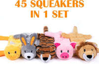 Nocciola Dog Squeaky Toys - 5 Pcs Multi-squeakers Head Stuffed Only - image 2