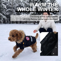 Small Dog Coats, Waterproof - S(Chest 17.7") / Black - image 2