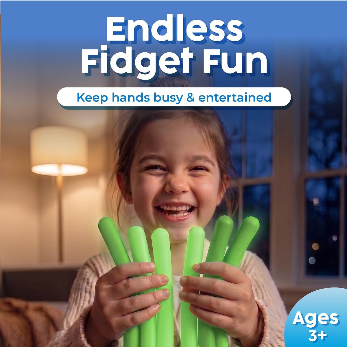 BUNMO Stretchy Strings, Stimulating & Fun Fidget Toys for Kids - Glow in the Dark - 6 Pack - image 3