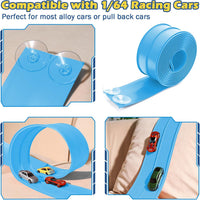Flex Tracks 15 Ft Starter Set Flexible Race Track for Kids 3+ - Sky Blue - image 2