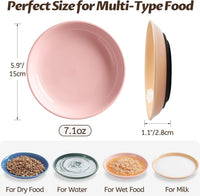 No Spill Cat Bowls, Cat Food Bowl - Colorful-4 Pack - image 3