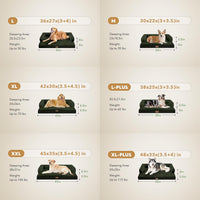 Orthopedic Washable Dog Bed with Bolster for Medium to Large Dogs – Essentials for Dogs - 36.0"L x 27.0"W x 7.0"Th / Outpost Olive - image 3