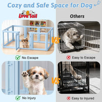 DIY Clear Acrylic Dog Playpen House - Sky Blue / 10PCS / 23.6"H - image 2