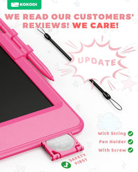 KOKODI LCD Writing Tablet 8.5-Inch Colorful Doodle Board - Rose Red - image 2