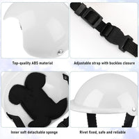 Frienda Dog Helmet and Goggles - L / White - image 3
