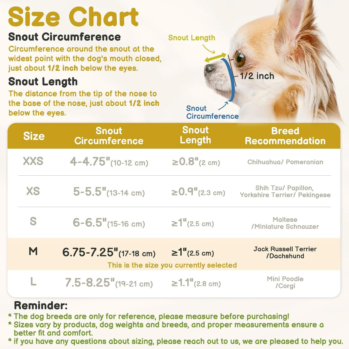 Mesh Muzzle for Short Snout and Small Medium Dogs Anti-Biting – Essentials for Dogs - Black / M [Snout Cir: 6.75-7.25"] - image 2