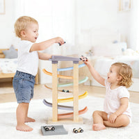 Joyreal Montessori Toddler Toys for 1 2 3 Year Old Wooden Car Ramp - 7 Levels - image 2