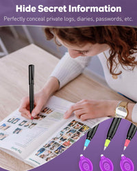 Uniclife invisible ink pen set with 3 spy pens and 3 UV LED keychain flashlights - view 6
