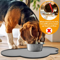 Silicone Pet Placemat for Dogs and Cats - 23.4"L x 15.7"W / Grey - image 3