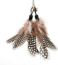 miwoowim 12 Pack Cat Wand Toy Refills with Bells - 12 colored feather replacements - image 3