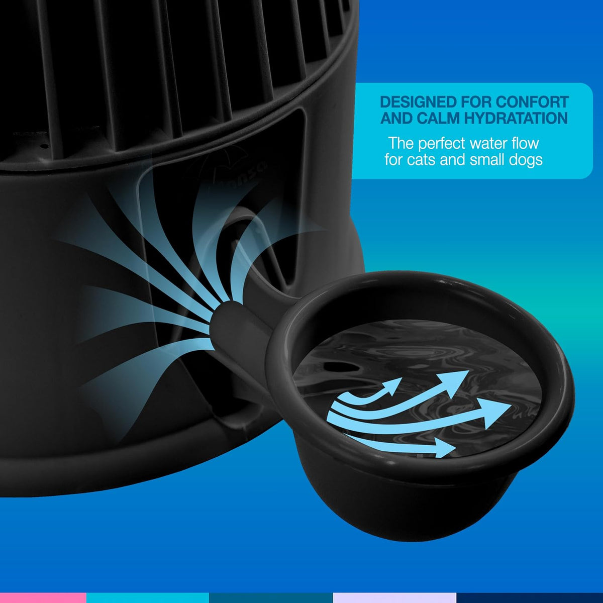 Pet Water Dispenser for Dogs and Cats - Opaque Black - image 4