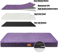 Patas Lague Orthopedic Large Dog Bed Washable Pet Sofa Mat 36''X24'' - 48"L x 30"W x 3.5"Th / Purple - image 4