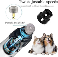 Whisperpaws Pain-Free Nail Trimmer, Stress Free Pet Nail Grooming, 2 Adjustable Speeds Electric Dog Nail Trimmer for Small, Medium, Large Dogs, Cats (1pcs)