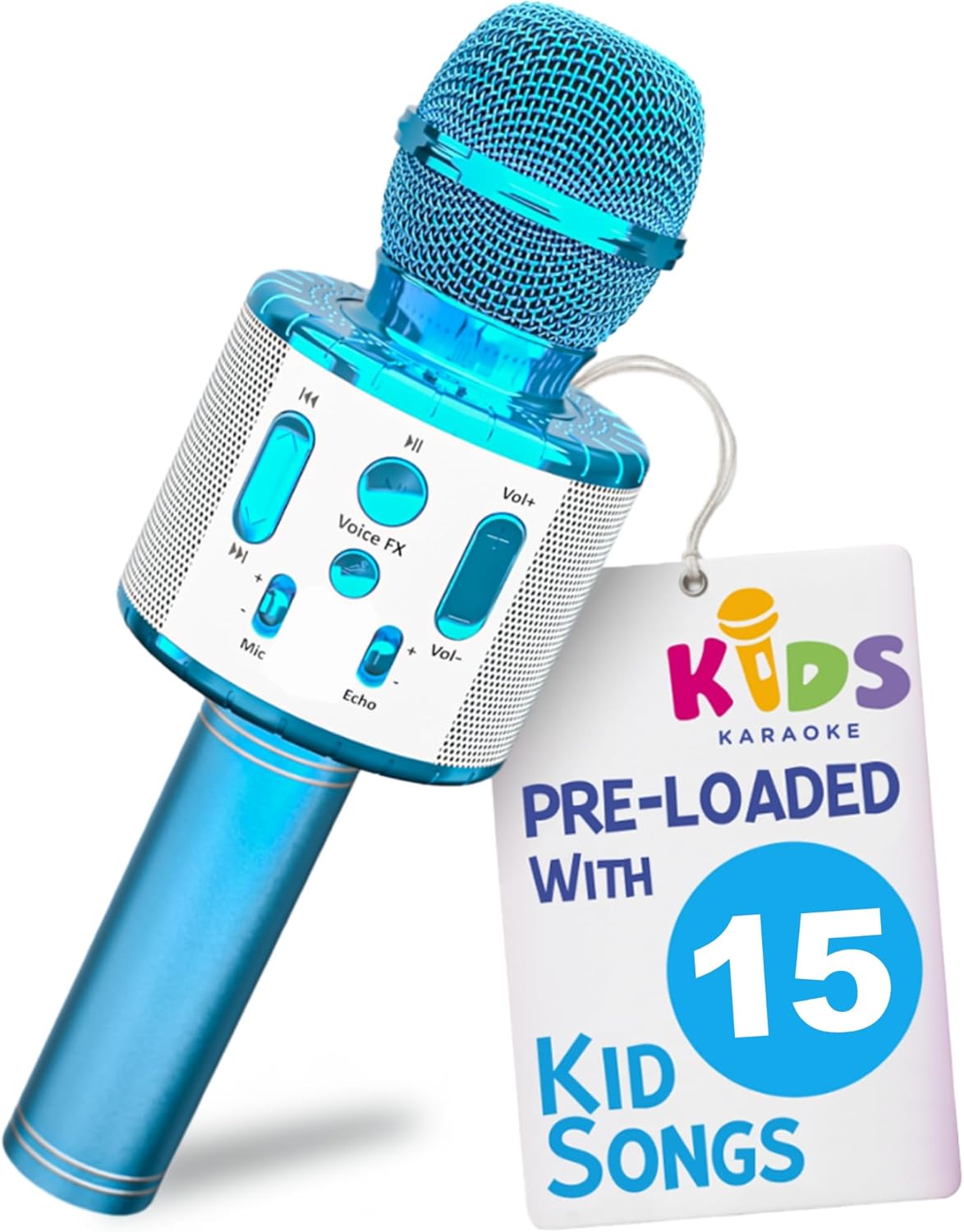Move2Play, Kids Karaoke Microphone - Blue