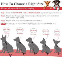 VIVAGLORY Dog Seatbelt Tuffbelt Dog Car Harness, XS - 22 Inch / Red - image 3