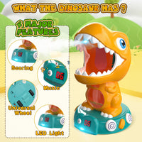 EagleStone T-Rex Dinosaur Shooting Target Game Toys with Air Power - Yellow - image 4