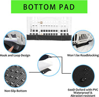 2 Pack Dog Playpen Cover and Bottom Pad Fits for 36 Inch 4 Panels Pet - PureBlack - image 4