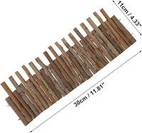 Hamster Toys, Flexible Hamster Wooden Bridge, 11.8In Hamster Fence, Hamster Cage Decor and Platforms, Hamster Cage Accessories(11.8In)