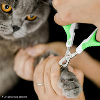 Mr. Pen, Cat Nail Clipper, Stainless Steel - Spring Green & White - image 4