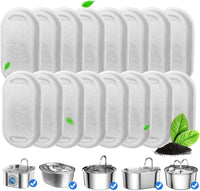 Cat Fountain Filters, 16 Pack Cat Water Fountain Filter for 67oz/2L Cat Water Fountain Stainless - 16 Pack