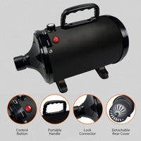 Dog Dryer for Pet Grooming, High-Velocity Force Blow Dryer – Essentials for Dogs - Black Ms - image 3