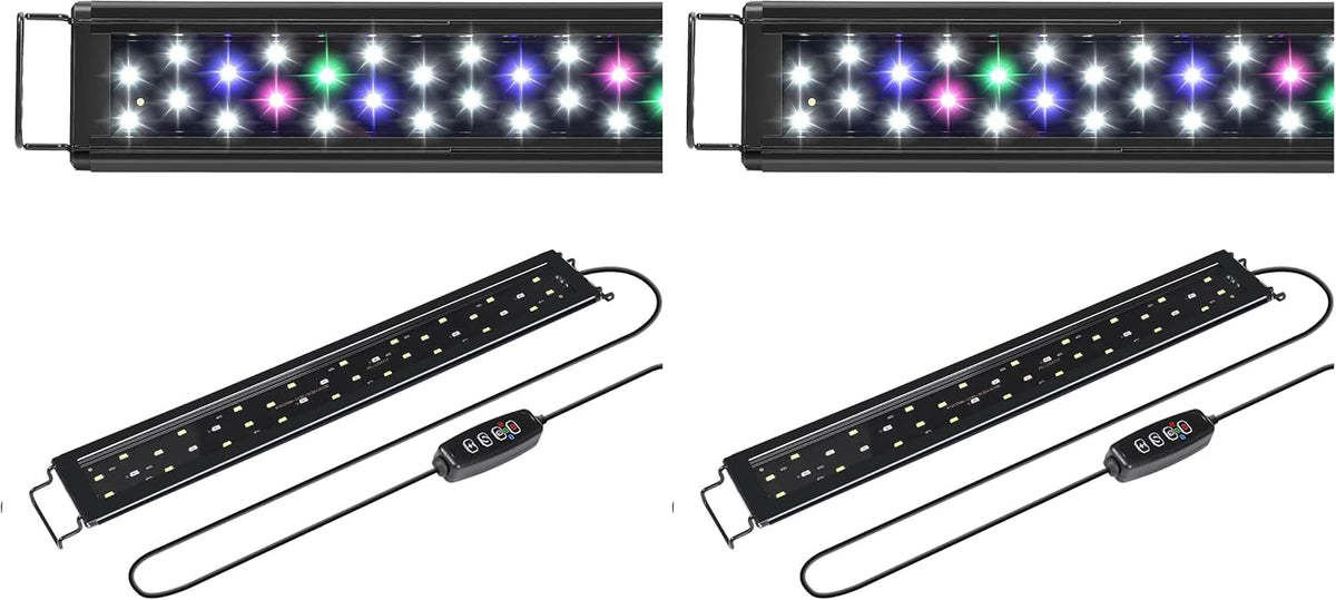 AQUANEAT LED Aquarium Light for 12 Inch Fish Tank - 18"-24" (Pack of 2)