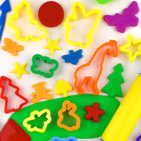 Oun Nana 32-piece play dough tools set with colorful animal molds and shaped cutters - view 4