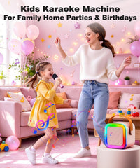 Mini Kids Karaoke Machine Ages 3-12 - Pink - 1 Mic - image 4