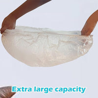 50 Pack Litter Box Liners Compatible with Lifewit Litter Box Cat, Elastic Band Trash Bags for Disposal of Cat Waste, Waterproof and Leak Proof (Clear)