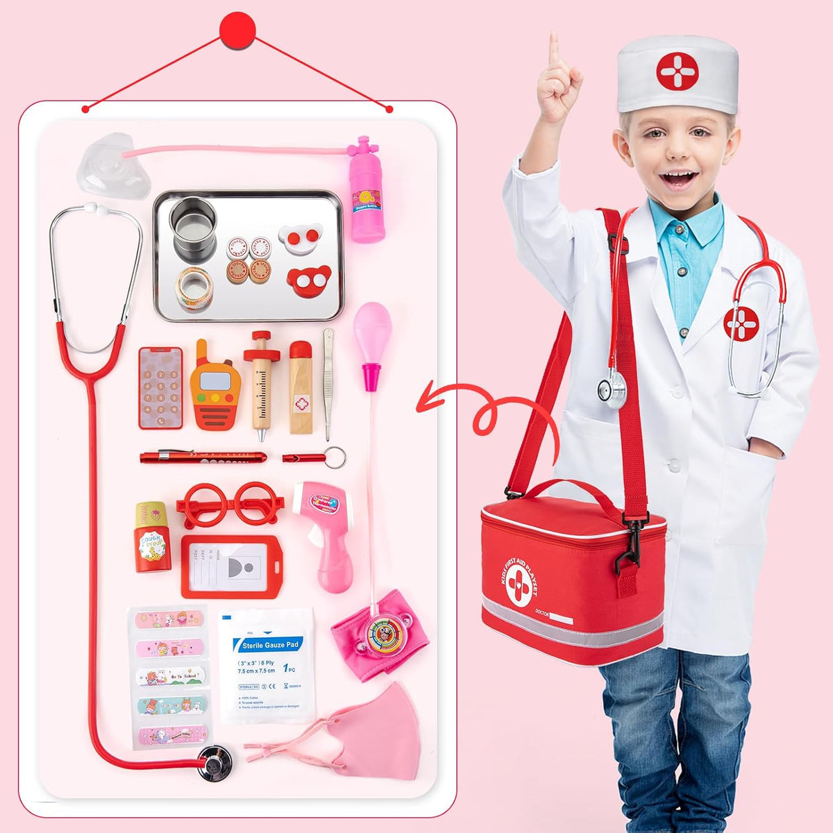 EFO SHM Doctor Kit for Kids Ages 3+ - image 4