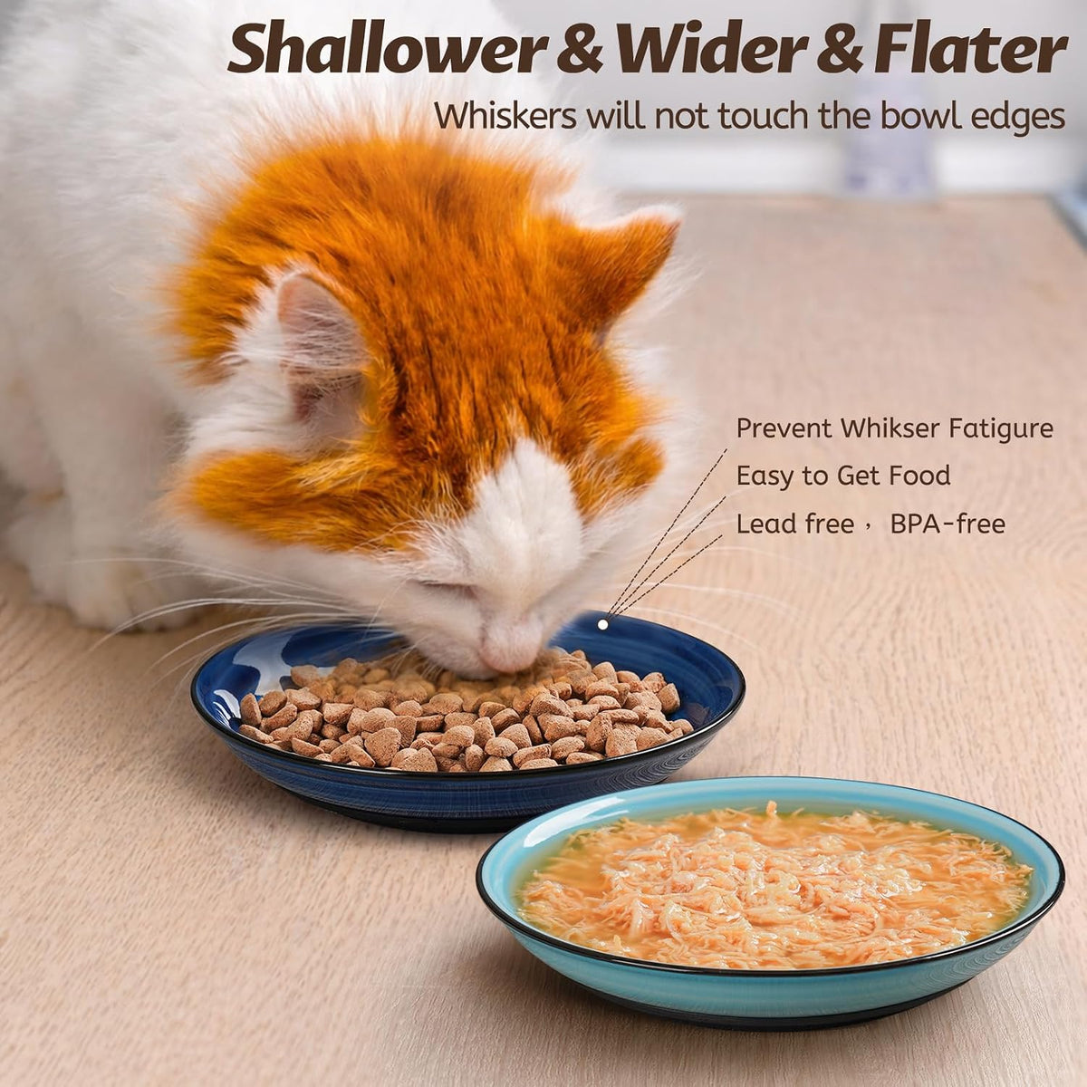 No Spill Cat Bowls, Cat Food Bowl - Spiral-4 Pack - image 3