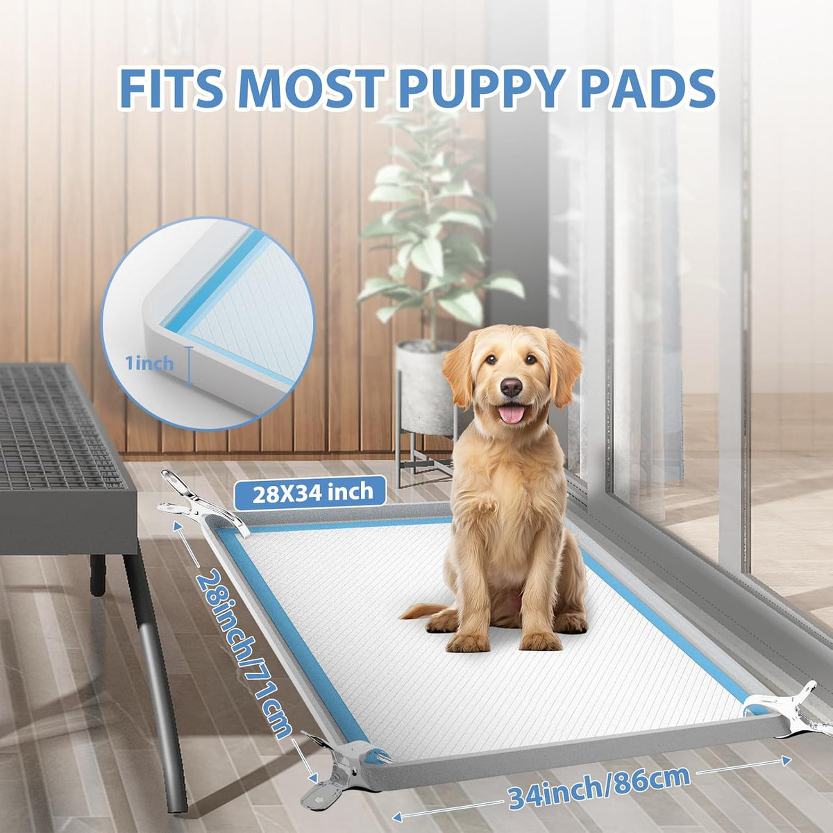 Pee Pad Holder, Fits 24"×24" Training Pads - X-Large: 28" x 34" - image 2
