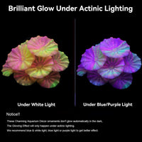 ZtohPyo Glow Fish Tank Decorations - Musfroom Coral - image 3