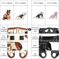 Wakytu Dog Lift Harness Dog Carrier Sling for Small Dogs & Cats - Small(4-8 LBS) / 2.0 Pink - image 3