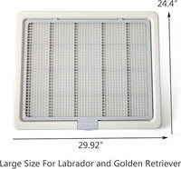 Smart Paws Large 76X62CM Pet Training Tray,Pet Training Pads Holder,Pet Toilet (Grey)
