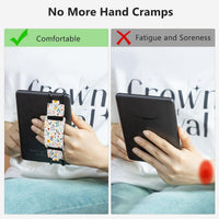 CoBak 2 Pack Secure Hand Strap for Ebook Reader - Flowers Sea-1 Pack / 6-7.5" - image 2