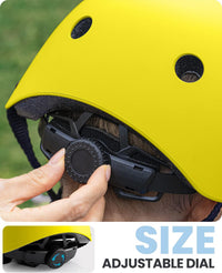 OutdoorMaster Kids Bike Helmet, Adjustable for Cycling & Skating – Fun for Kids & Family - Matte Yellow / Medium: 20.5-21.7 in. / 52-55 cm - image 3