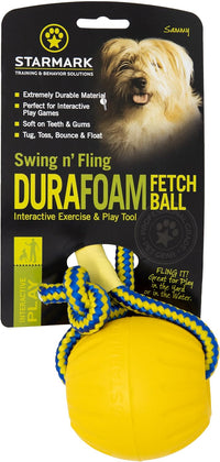 Starmark Swing 'n Fling DuraFoam Ball Dog Toy Medium – Essentials for Dogs - image 2