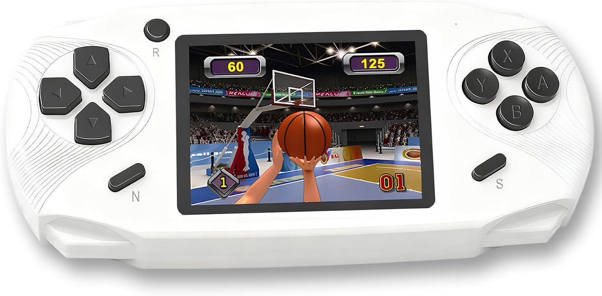 Beijue 16 Bit Handheld Games for Kids Preloaded 220 Retro Video Games - White
