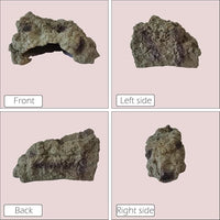 IBWell Resin Leopard Gecko Hide, True to Nature Reptile Rock for Bearded Dragon Hideout Snake Hides for Ball Pythons, Tortoise House Terrarium DÉCor - Meidum