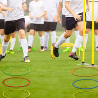 Libima Obstacle Course Ring Set Exercise Hoop Large Hoop Plastic Toys Playground Toys for Gymnastics Practice Party Games Educational Activities Holiday Decor, 5 Colors(12 Pcs,15.8 Inch)